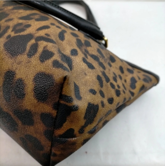 Dolce & Gabbana Leopard Print Shoulder Bag Coated Canvas Shoulder bag /hand bag - Picture 6 of 8
